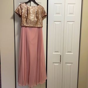 Two piece formal dress